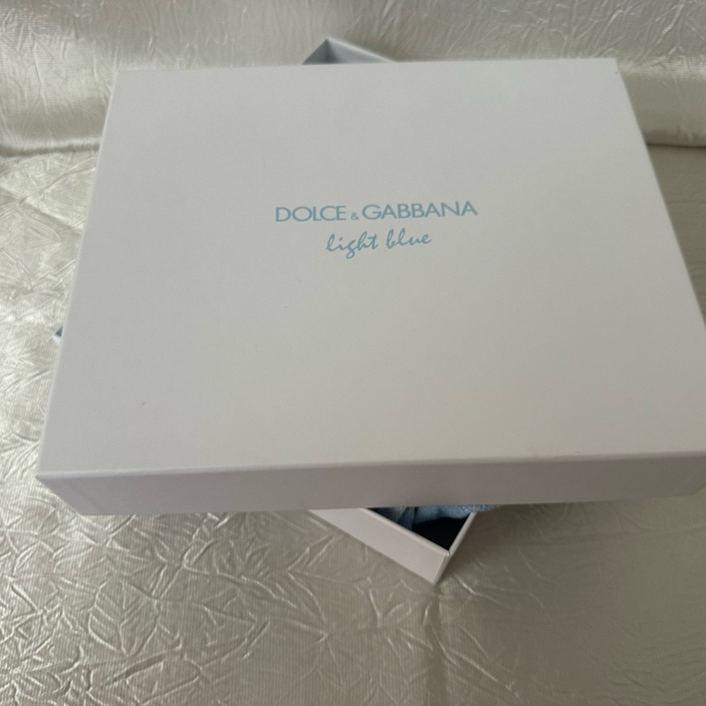 Dolce & Gabbana White Box with Light Blue Logo